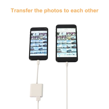 

8 Pin to USB 3 Camera Adapter Converter Cable OTG Data Sync External Keyboard Connector for iPhone iPad