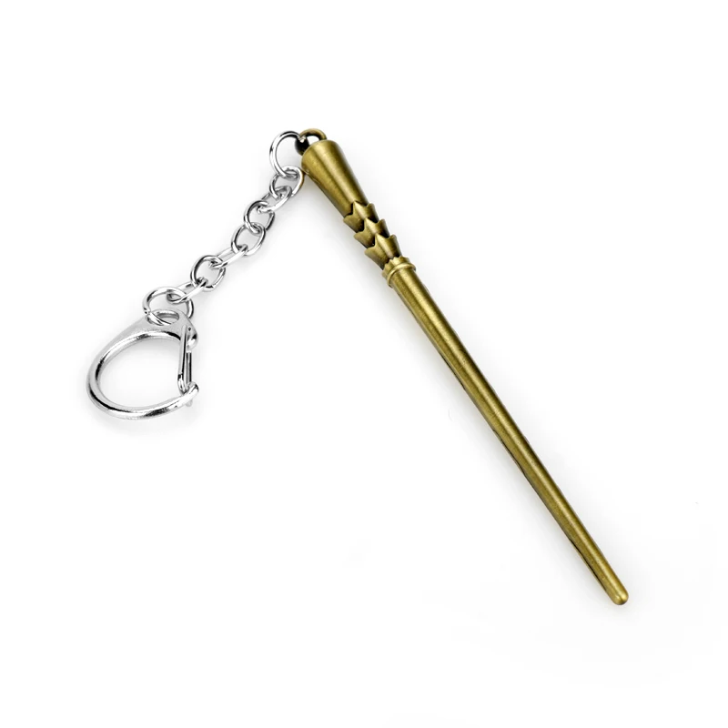 

Fashion HP Mini Metal Sticks Keychain Jewelry Vintage Charm Magic Wand Key Chain Keyring For Men And Women