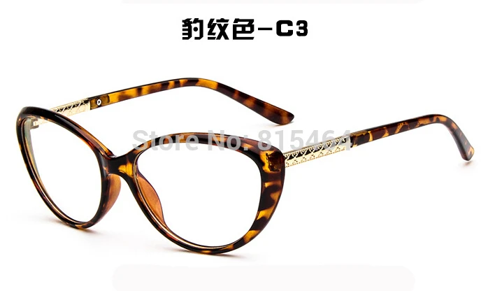 Японский дизайнерский бренд кошачий глаз женские очки оправа UV400 защита женские компьютерные очки monturas de gafas occhiali - Цвет оправы: C3