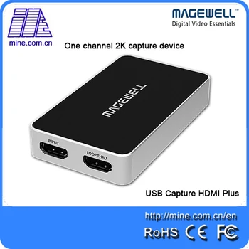 

Free Shipping Magewell USB Capture Dongle HDMI Plus One Channel 2K USB Capture Software HDMI + embedded audio