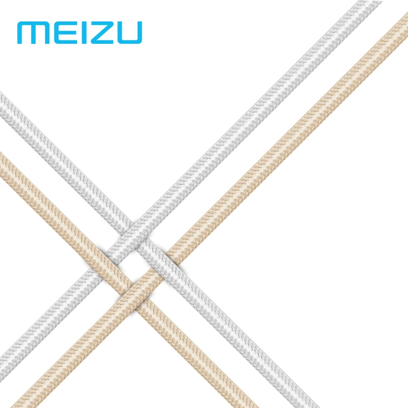 Оригинальный Meizu Micro USB кабель Металл 2A Быстрая зарядка Нейлон Плетеный 1 2 м для M6