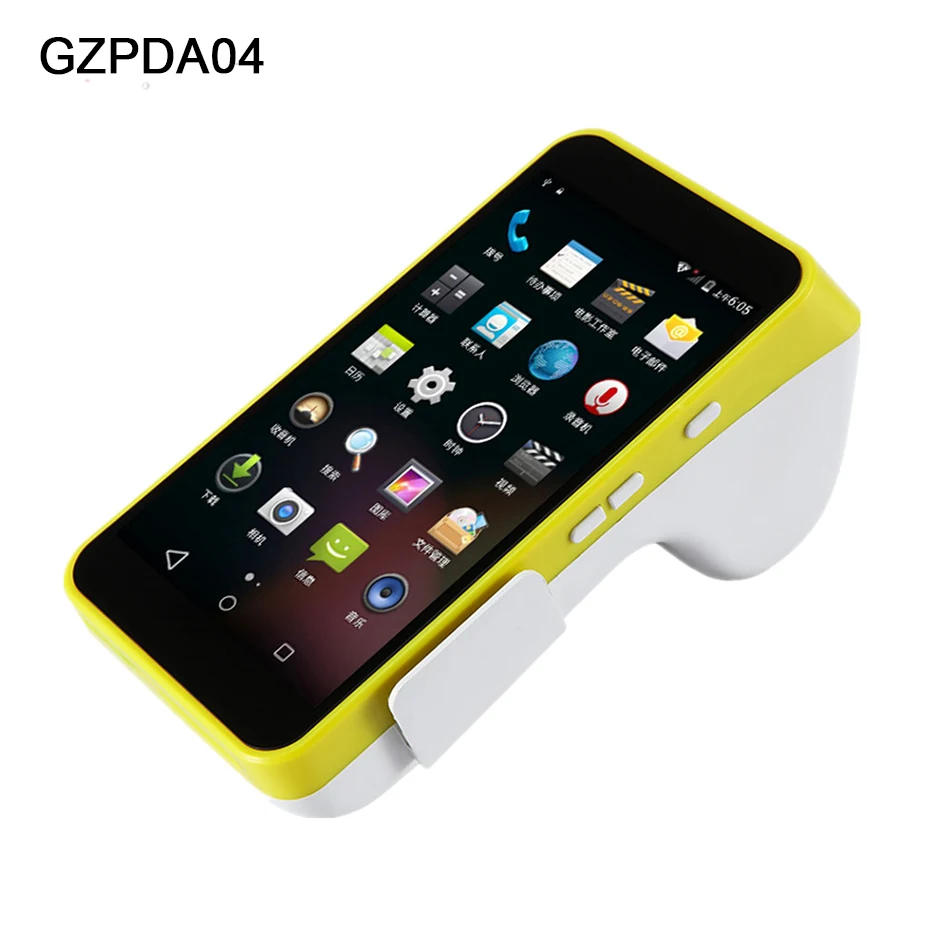 baratas Dispositivos Sem Fio POS Terminal POS Handheld Portátil 3g WIFI Inteligente Android PDA Impressora Móvel impressora de recibos POS 58mm