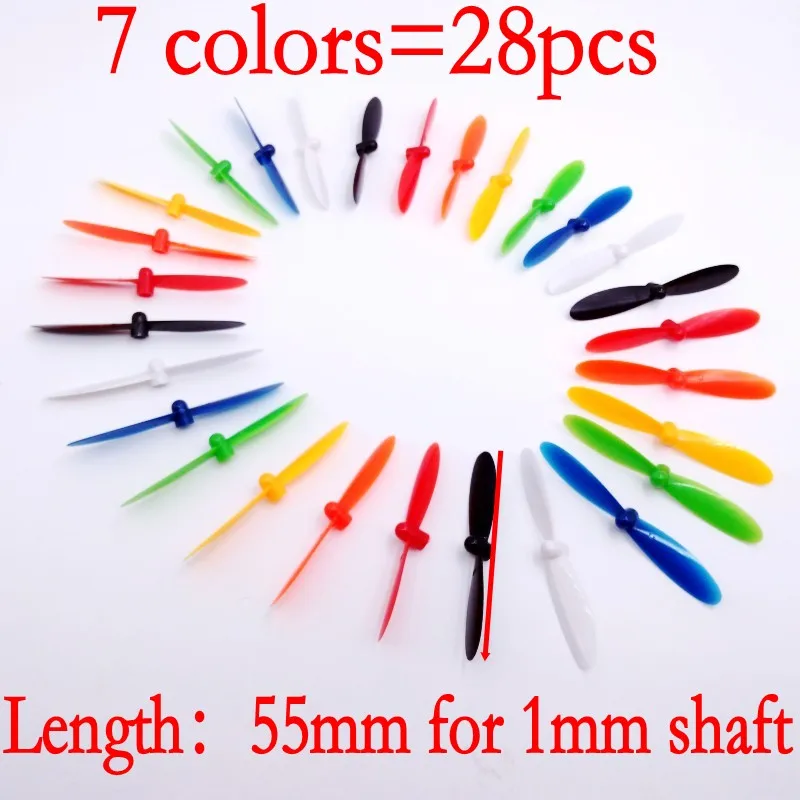 

55mm 5.5cm Props Mini Propellers Blades For 1mm Motor Shaft X4 H107 H107C H107D H107L R/C Spare Parts Quadcopter Drone