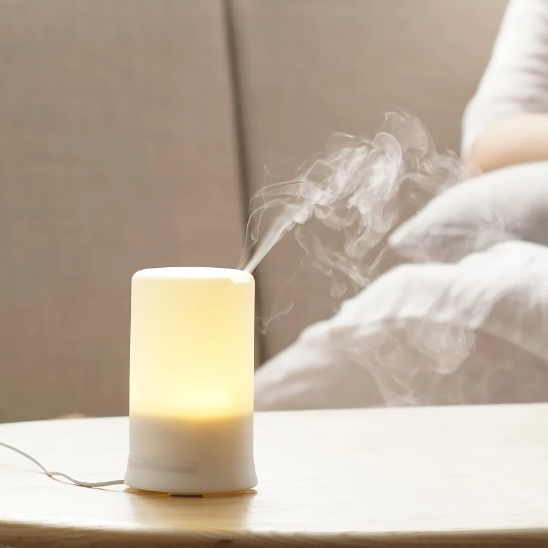 

Teesia Ultrasonic 100ML table Air Aroma Humidifier Essential Oil Electric Aromatherapy Aroma Diffuser lamps With LED Lights