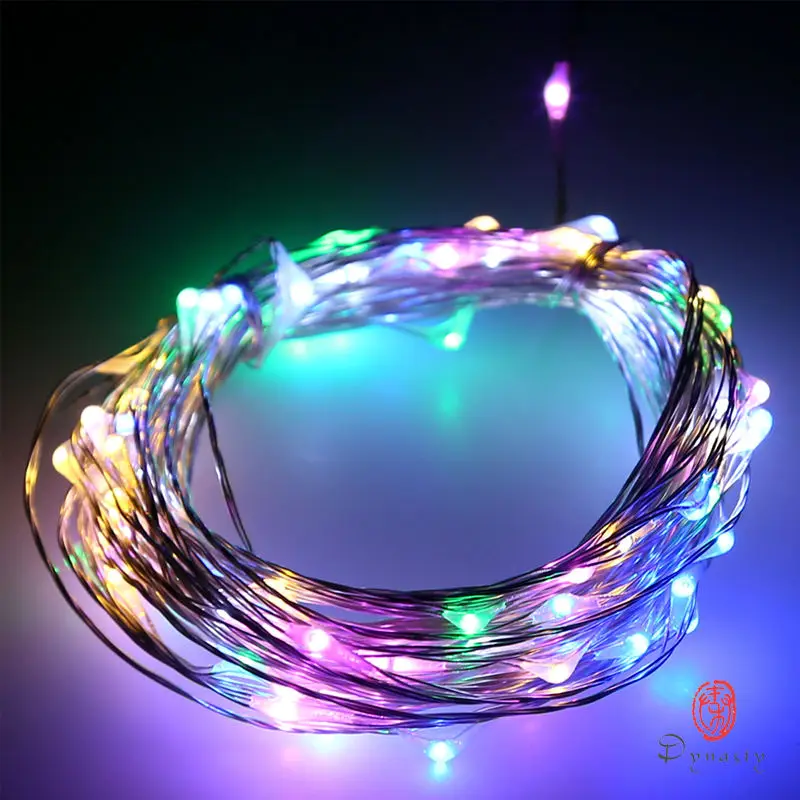

Christmas Holiday Festival LED String 10M 100LED Strip Ourdoor Waterproof Party Decoration Atmosphere Fairy Light AC/DC Adaptor