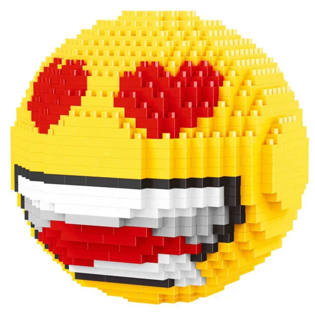 Mini Brick Balody 2019 Face Emoji Block 3D DIY cartoon Nano small