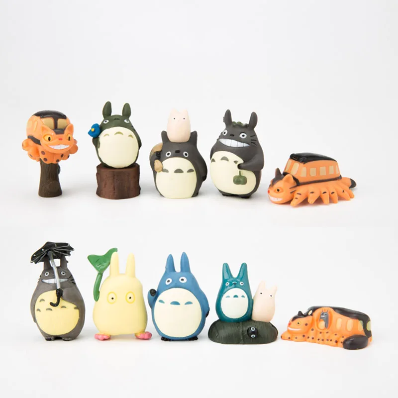 

10 Pcs/lot Cartoon Japan Anime My Neighbor Totoro PVC Action Figure Model Doll Toys For Kids Gifts