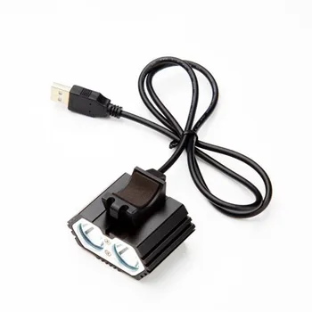 

led flashlight 6000LM 2 X XM-L T6 LED USB Waterproof Lamp Bike Bicycle Headlightt Solar Storm Aluminum Alloy 17620 P32