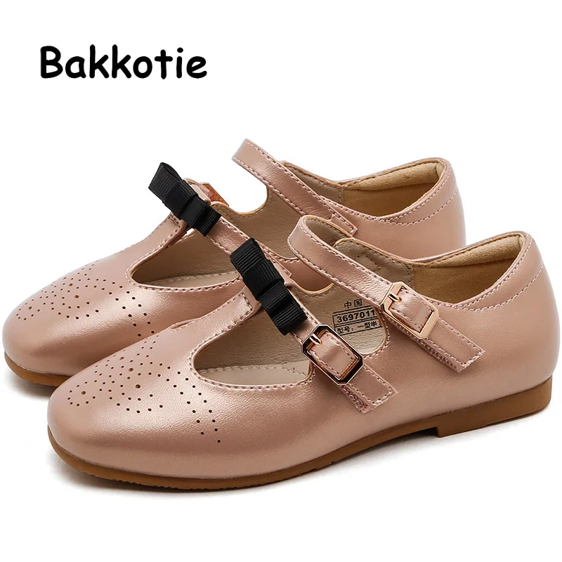 Bakkotie/Детская осенняя модельная обувь для маленьких девочек модная Mary Jane на
