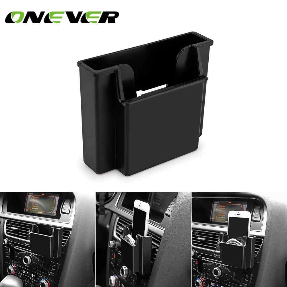 Onever Multifunctional Car Cell Phone Holder Car Air Vent Organizer