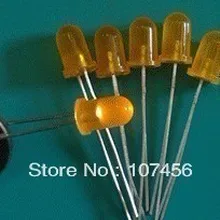 100 шт. 5 мм оранжевый Ультра яркий рассеянный оранжевый светодиодные лампы Новая 5 мм светодиод