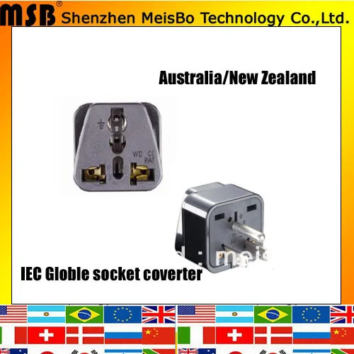 Convert 10A 125V ABS material uk eu New Zealand australia to us japan
