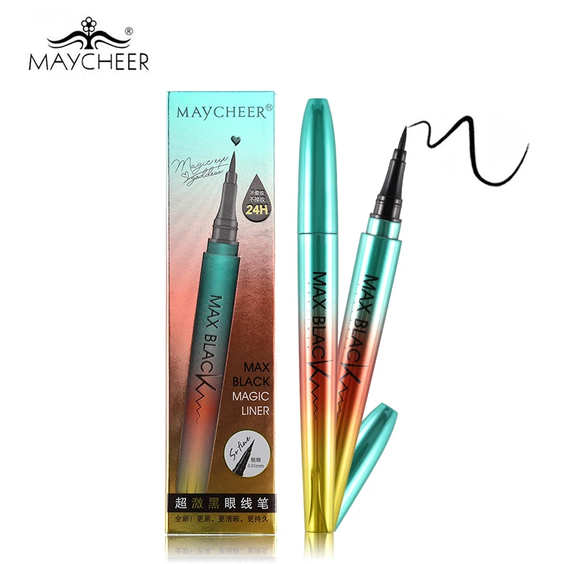 

MAYCHEER 0.01mm Ultimate Black Ink Liquid Eyeliner Pencil Makeup Definition Smooth Long Lasting Waterproof Eye Liner Pen