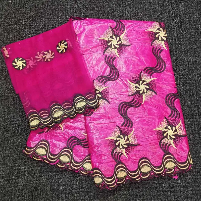 

2019 New arrival african bazin riche getzner fabric with beads cord lace fabric guinea brocade fabric for wedding HL071411
