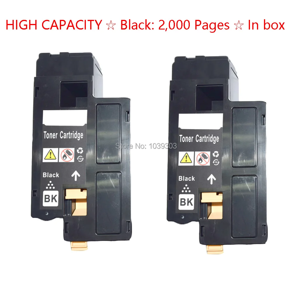 2pk Yellow Toner Cartridge for Dell 1250 1250c 1350cnw 1355cn 1355cnw