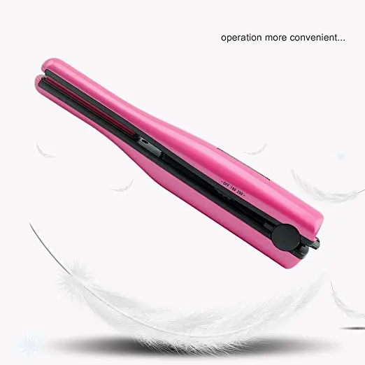 USB Выпрямитель волос портативный дорожный беспроводной Перезаряжаемый щипцы для завивки с питанием для выпрямления и завивки волос(ярко-розовый