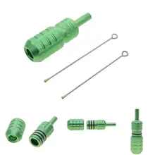 Redscorpion Регулируемая трубка рукоятки машинки для татуировок 25 мм зеленый цвет