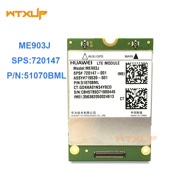 Беспроводной модуль 4G LTE для HUAWEI ME903J SPS:720147 001 51070BML WCDMA EVDO GPS WWAN карта ноутбука HP|3G