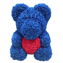 Экономичная Любовь Сердце пена роза цветок очаровательные медвежьи Романтический орнамент подарок на день Святого Валентина ds99