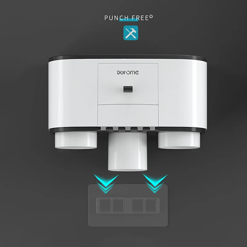 GUNOT Магнитный адсорбционный держатель для зубной щетки Автоматический Дозатор для зубной пасты настенный держатель для телефона наборы аксессуаров для ванной комнаты