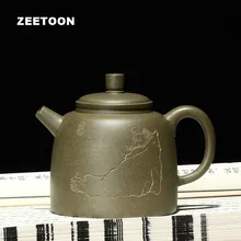280cc подлинный исинский чайник мастер ручной работы c китайский здоровье фиолетовая глина чайная посуда Чайный горшок винтажный чайный набор чайник