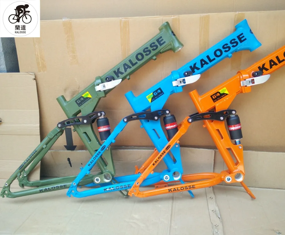 Flash Deal Kalosse  Folding frame  165mm travel   Disc brakes  26*17 inch frame  MTB frame  Mountain bike   alloy  frame 2