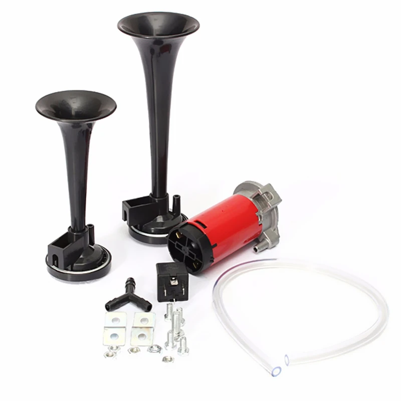 117db 12 V سوبر بصوت عال السيارات سيارة قارب شاحنة قوية الهواء القرن مجموعة الثقيلة البوق ضاغط المزدوج لهجة البوق بصوت عال جدا كيت