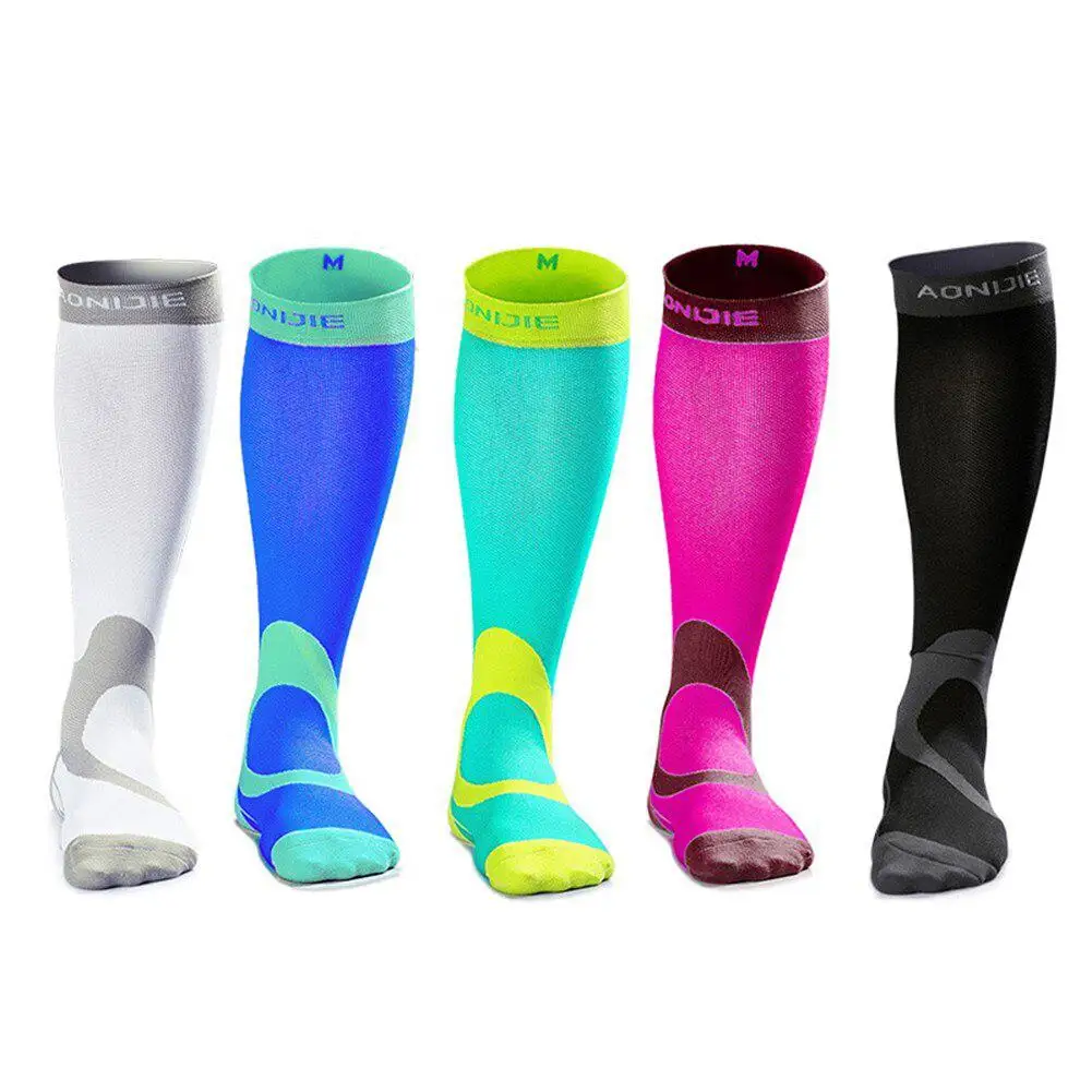 

Dragonpad Unisex Outdoor Graduated Compression Socks Sport Mid-calf Length Sock for Running Recovery Cycling