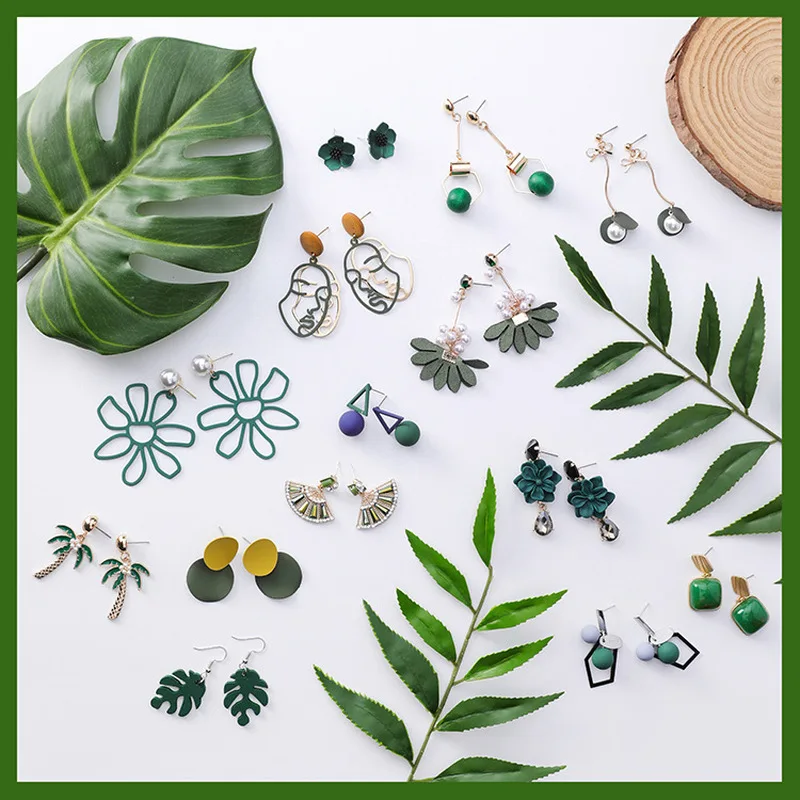

2018 Korean Mori Girl Simple Cold Style Earrings Geometry Triangle Tassel Drop Earrings for Women Fashion Jewelry Accessories