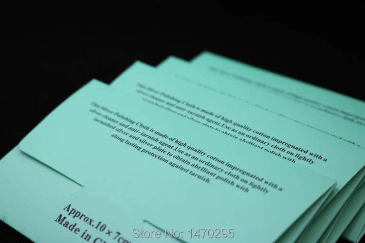 100pcs silver polish cleaning polishing cloth with package silver cleaning cloth wiping cloth of silver jewelry suede maintenanc Jewelry Tools