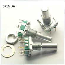 Поворотный энкодер, кодовый переключатель/EC11/цифровой потенциометр, с выключателем, 5Pin, Длина ручки 20 мм