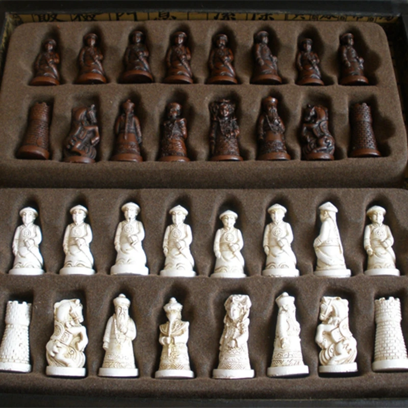 New Antique Chess Set Wooden Coffee Color Table Antique Miniature Chess Board Checker Move Box Set Retro Style Lifelike New Antique Chess Set Wooden Coffee Color Table Antique Miniature Chess Board Checker Move Box Set Retro Style Lifelike