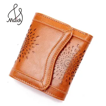

Genuine Leather Wallet Cow Leather Wallets For Women Hollow Out Leather Wallet Purse Ladies With Zipper Wallets Bags And Purses