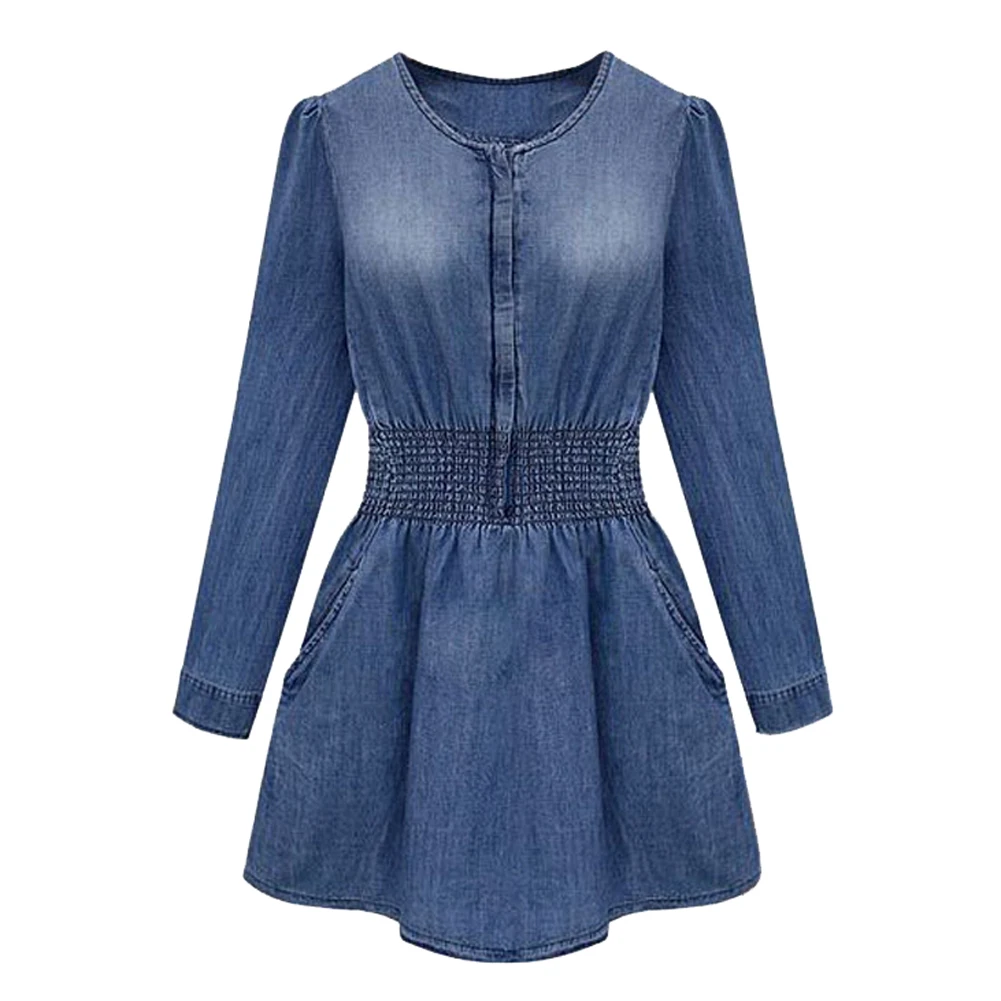 2018 Female Denin Slim fitness Dress Vogue Fashion Womens Slim Fit Denim Jean Trench Long Jacket Outwear Dresses 2018 Female Denin Slim fitness Dress Vogue Fashion Womens Slim Fit Denim Jean Trench Long Jacket Outwear Dresses