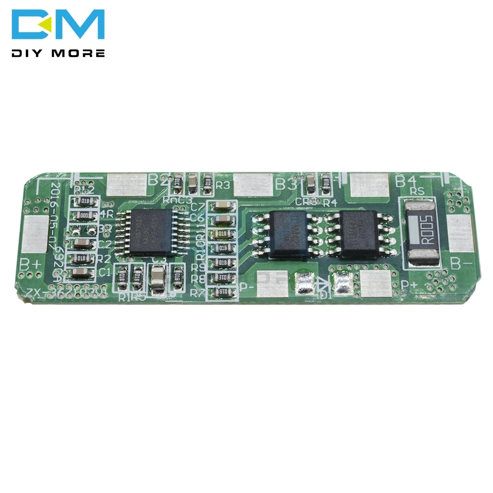 3A 5A PCB BMS Защитная плата управления для 4 упаковок 4S 18650 литий ионная литиевая
