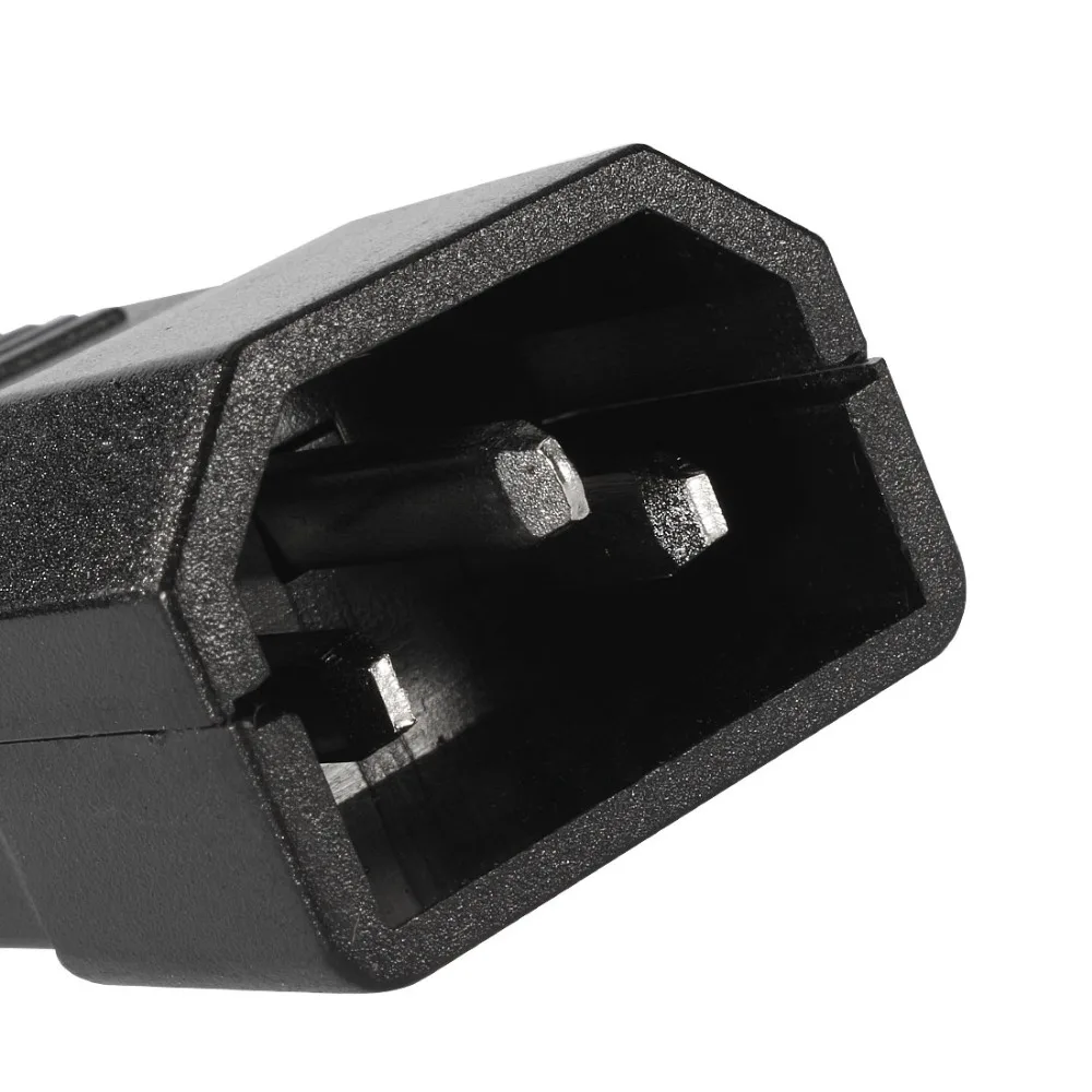 Uxcell 10 шт. AC250V 10A Male 3 клеммы крепление панели IEC320 C14 разъем адаптера питания для