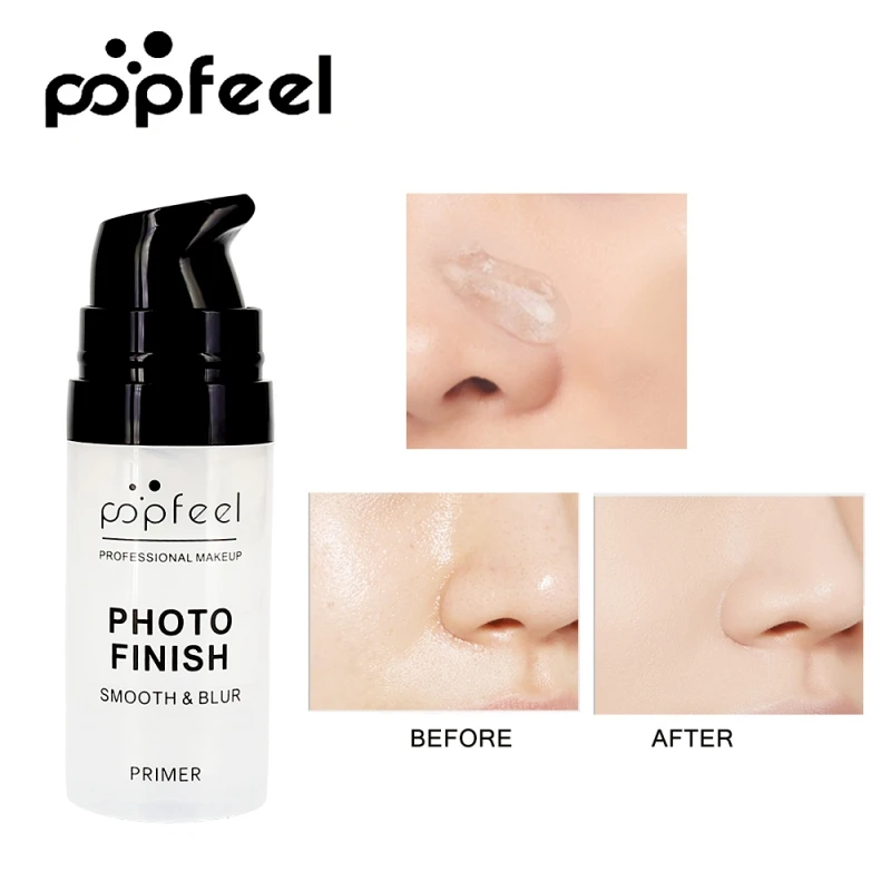 Popfeel 15ml Natural Face Primer Gel Base Makeup Matte Foundation Blur Primer Pores Invisible