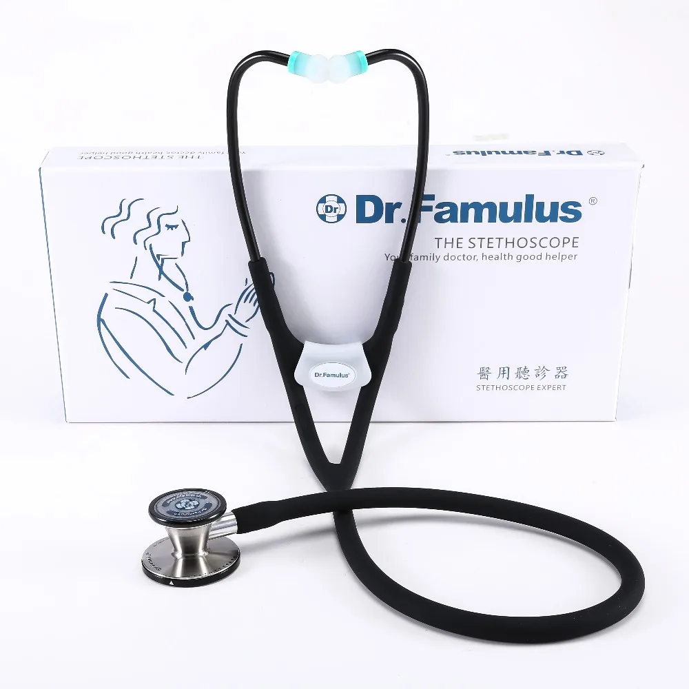 

functional multi-frequency dual head cardiology stethoscope professional medical device