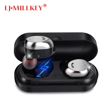TWS Bluetooth Headset Wireless Earbud Metal Charge Case Bluetooth Earphone for Phone Mic for Calls LJ