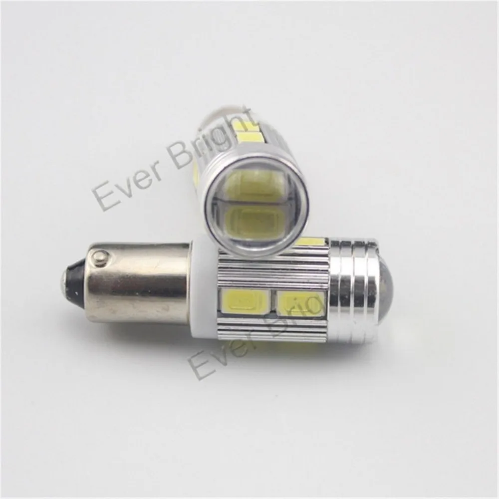 2 Pz Samsung 5730 10-Smd Chip Ba9S, 6253, 64111 Led Ad Alta Potenza Proiettore Bianco Len Auto Indicatore Luminoso Luci Di Parcheggio