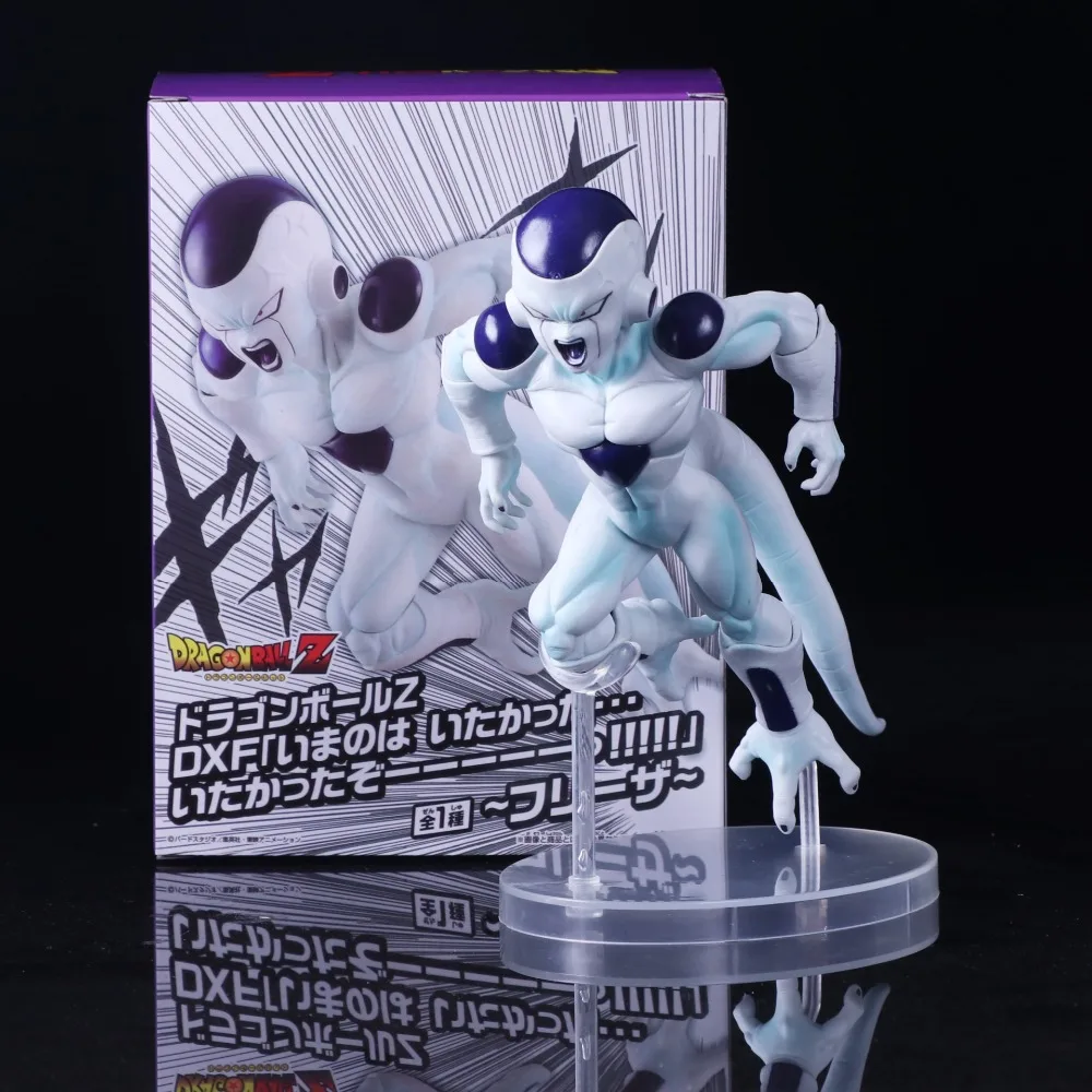 

Anime Dragon Ball Z White Frieza Ultimate Body PVC Action Figure DBZ Super Saiyan Goku Frieza Confrontation Model Toy 15cm