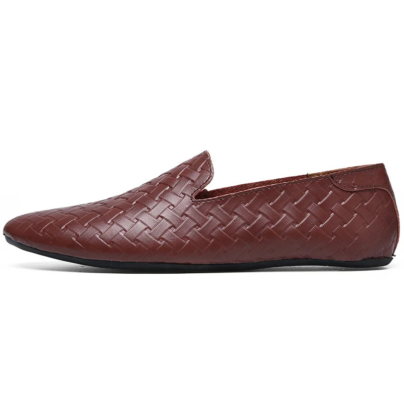 unique designer woven formal leather men shoes luxury brand evening wedding flat male footwear dress brogue oxford shoes for men (5)