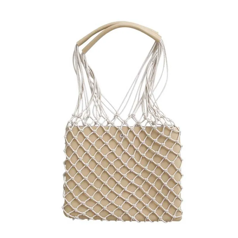 Summer New Women Straw Bag INS Popular Fashion Female Beach Handbag Casual Lady Hollow Weave Tote Holiday Handle Bolsa SS3237 (3)