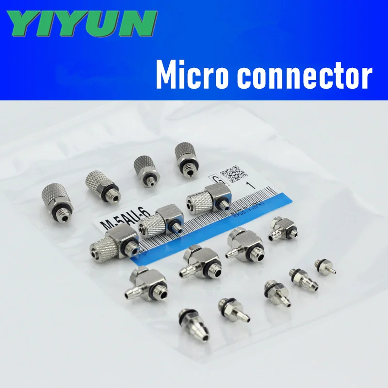 

YIYUN Straight curved pagoda miniature iron connector M-5ALU-6-M5 M-3AU-4-M5 3-M3 3-M5 2-M3 M-5AU-4 M series