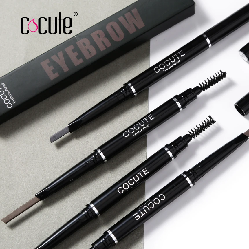 

Cocute 1Pc Double-head Eyebrow Pencil Eyebrow Enhancer Automatic Waterproof Long Lasting Makeup 4 Colors Eye Brow Pen