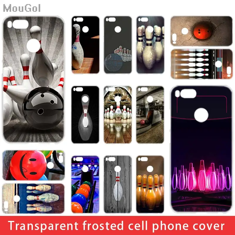 

MouGol bowling Transparent Hard phone case for Xiaomi Redmi 3 5 6 4X A Plus Pro Mi 5X A1 8se Note 3 4 5A