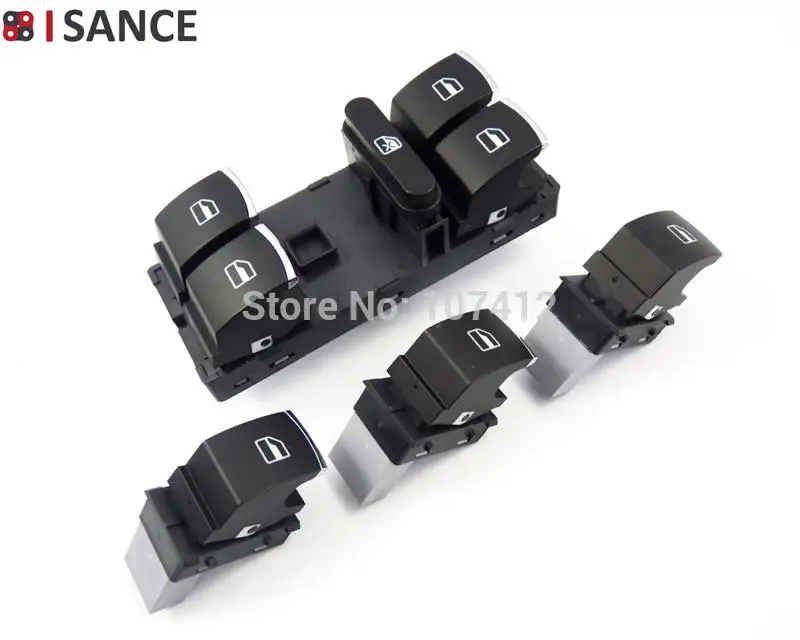 ISANCE переключатель окна 5ND959857 5ND959855 для VW Jetta 3 Гольф MK5 MK6 Passat 3C Tiguan 2006 2007 2008 2009 2010 2011 2012 2013