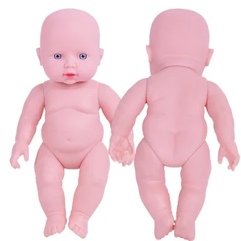 

KIDDING BRAND 30cm Reborn Baby Doll Soft Vinyl Silicone Lifelike Alive Babies Toys For Kids Girls Birthday Chirstmas Gift KF125