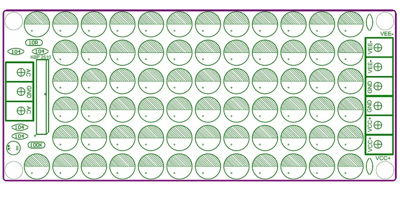 75 V/220 мкФ* 68 шт RUBYCON YX фильтра выпрямителя тока источника питания доска комплект