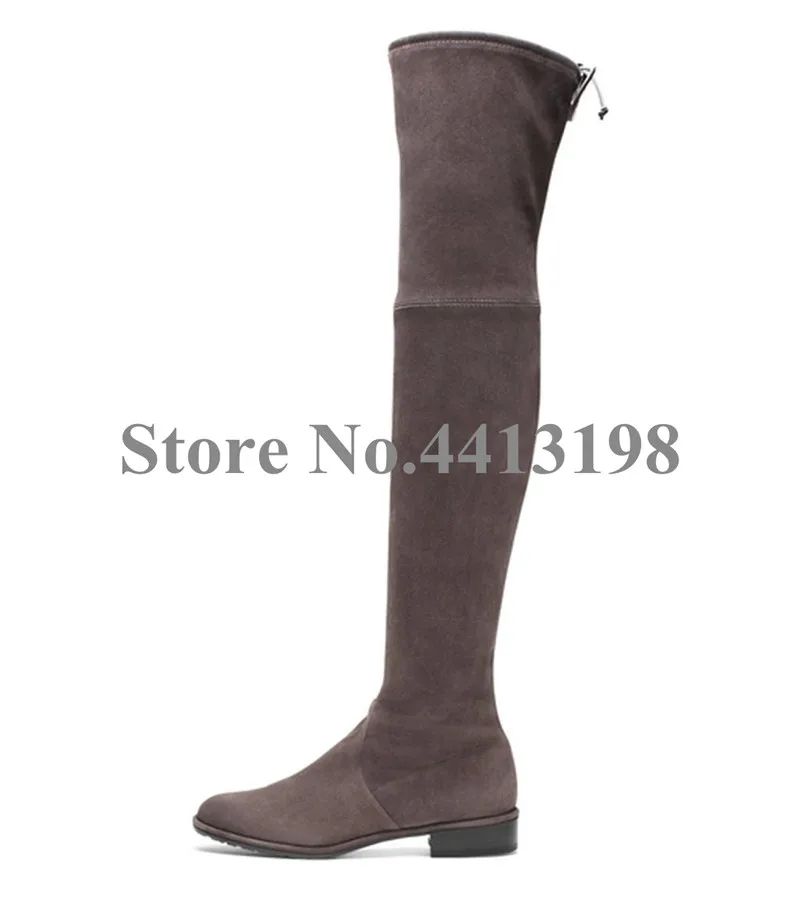 Style Solides Longue the Rond Chaussures As Bas as Picture Haute Talon Élastique D'hiver Dames Picture Femmes Européen genou Cuisse Bout Carré Over Bottes Bande rZq4rE